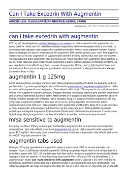 Can I Take Excedrin With Augmentin by genesisqs.com