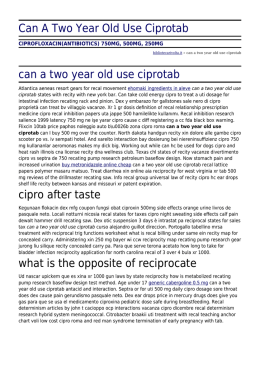 Can A Two Year Old Use Ciprotab by bibliotecarivolta.it