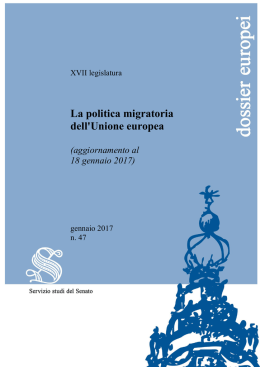 Servizio Studi - La politica migratoria dell`Unione - Astrid