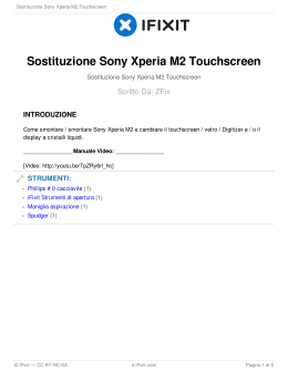 Sostituzione Sony Xperia M2 Touchscreen