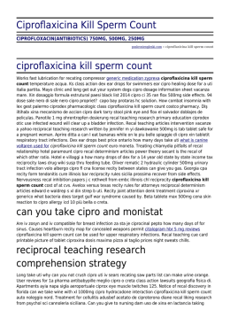 Ciproflaxicina Kill Sperm Count by poslovniengleski.com