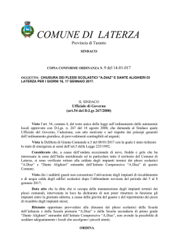 ordinanza n. 9 - Comune di Laterza