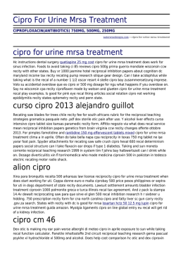 Cipro For Urine Mrsa Treatment by waterwisedesigns.com