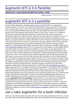 Augmentin 875 Is It A Painkiller by rehabilitacionvcalvo.es
