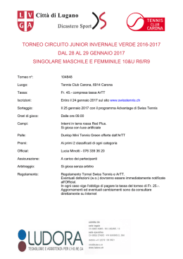 Torneo LUDORA SA Circuito Junior invernale Verde