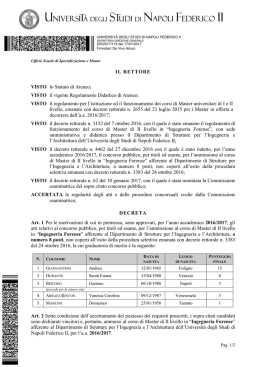 DR/2017/115 del 17/01/2017 - Università degli Studi di Napoli