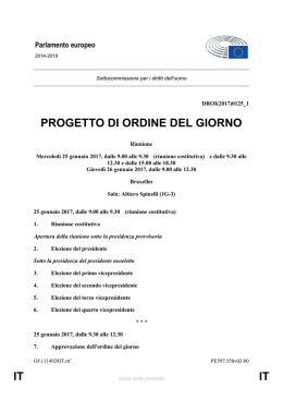 IT IT PROGETTO DI ORDINE DEL GIORNO