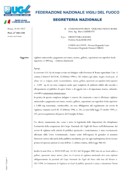 UGLVVF 1043 vigilanze antincendi nei musei