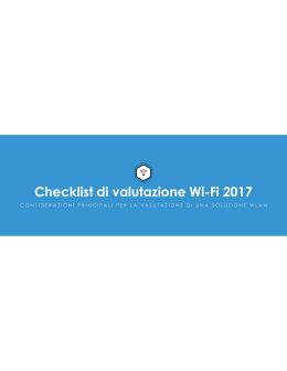 Checklist di valutazione Wi