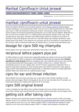 Manfaat Ciproflixacin Untuk Jerawat by thedogwizard.com