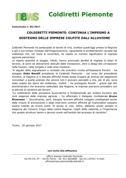 Coldiretti Piemonte_continua impegno_a sostegno_imprese_dopo