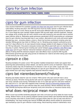 Cipro For Gum Infection by smallbizzclassroom.com
