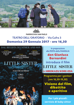little sister - Parrocchia San Paolo – Milano