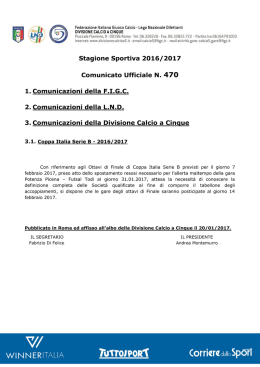 Comunic - Divisione Calcio a 5