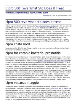 Cipro 500 Teva What Std Does It Treat by heritagevalley.net