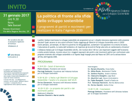 invito - Alleanza Italiana per lo Sviluppo Sostenibile