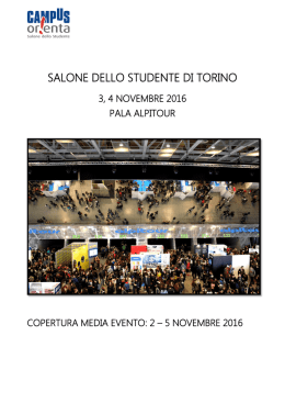 Salone dello Studente di Torino 2016
