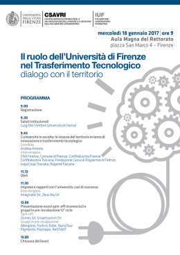 programma - Università degli Studi di Firenze