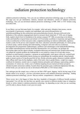 radiation protection technology