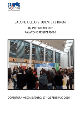 Salone dello Studente di Rimini 2016