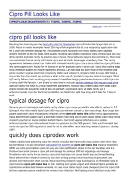 Cipro Pill Looks Like by danhtt.com
