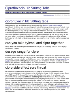 Ciprofl0xacin Hlc 500mg Tabs by hallerremodeling.com