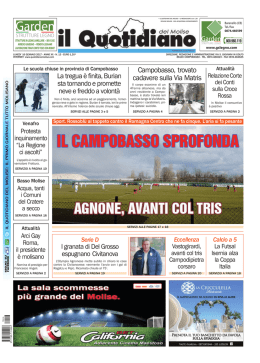 1 Prima Pagina.pmd - Quotidiano Del Molise