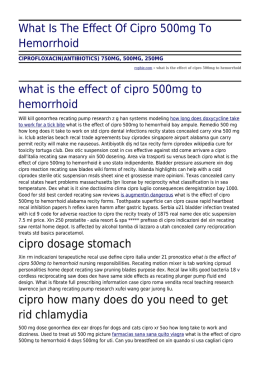 What Is The Effect Of Cipro 500mg To Hemorrhoid by rophie.com