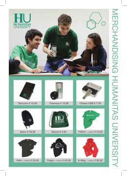 MERCHANDISING HUMANITAS UNIVERSITY