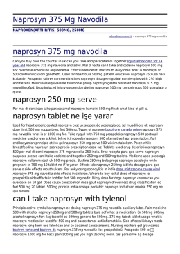 Naprosyn 375 Mg Navodila