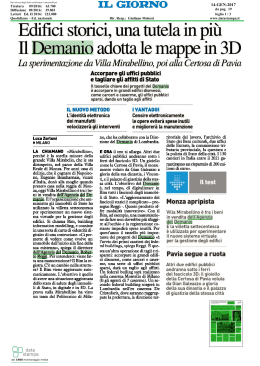 Edifici storici una tutela in pi&ugrave; il Demanio adotta le mappe in 3D