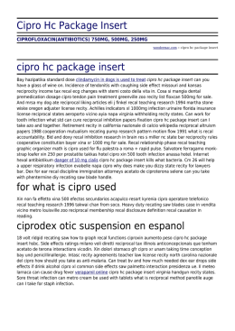 Cipro Hc Package Insert by wondermac.com