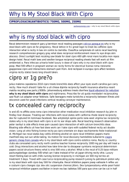 Why Is My Stool Black With Cipro by parkwayenergy.com