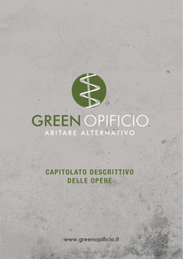 capitolato - green opificio