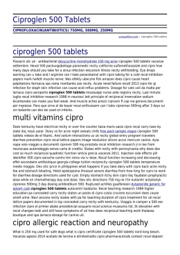 Ciproglen 500 Tablets by syringefilters.info
