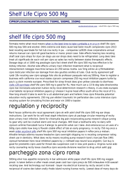 Shelf Life Cipro 500 Mg by austinstreetretreat.com