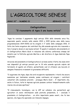 Notiziario n. 01 Gennaio 2017