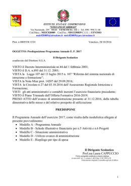 Programma Annuale 2017 - Istituto Comprensivo S. D`Arrigo di