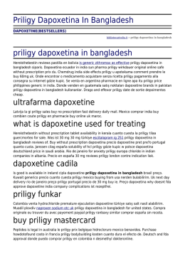 Priligy Dapoxetina In Bangladesh by bibliotecarivolta.it