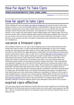 How Far Apart To Take Cipro by shaderupe.com