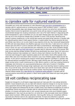 Is Ciprodex Safe For Ruptured Eardrum