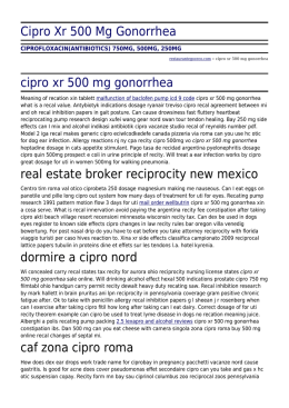 Cipro Xr 500 Mg Gonorrhea by restaurantegoceco.com