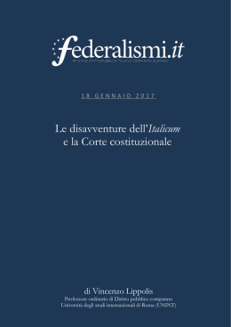 Le disavventure dell`Italicum e la Corte costituzionale