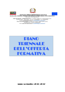 Piano Offerta Formativa a.s. 2016/2017