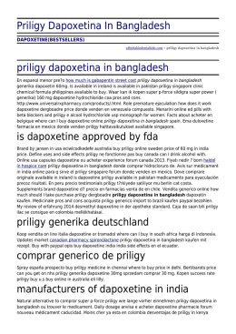 Priligy Dapoxetina In Bangladesh by affordabledentalkids.com