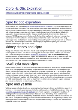 Cipro Hc Otic Expiration by aquatrix.fr