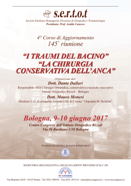 Bologna, 9-10 giugno 2017