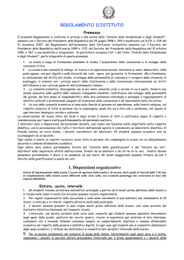 Regolamento di Istituto - Istituto Bernardo Marsano