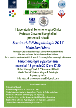Seminari Uni Ch 2017 MRM - Università degli Studi "G. d`Annunzio"