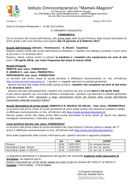 Circolare per le iscrizioni a.s. 2017/18